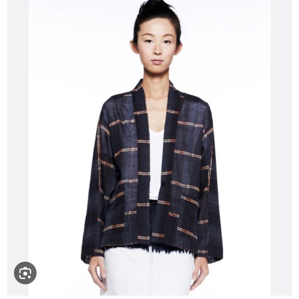 Isabel Marant Black Plaid Top